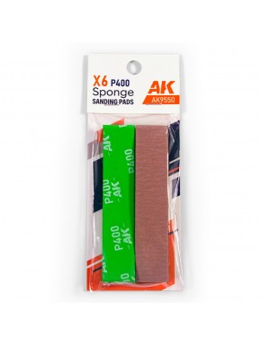 Paquet d'éponges abrasives grain P400 par AK-Interactive
