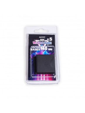 Socles carrés noirs 40mm pour miniatures
