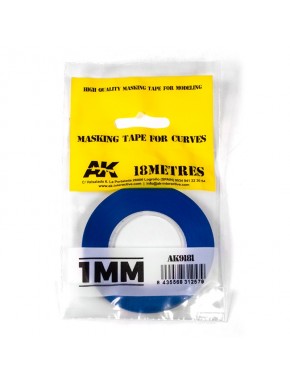 Cinta azul de enmascarar AK-Interactive 1mm
