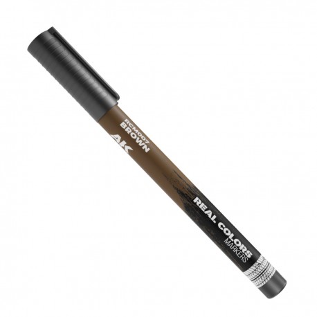 Marqueur acrylique marron AK-Interactive pour modélisme