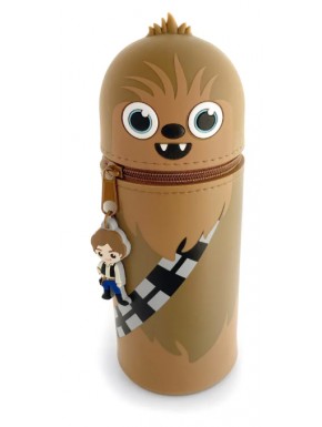 Trousse 3D en silicone de Chewbacca avec fermeture éclair