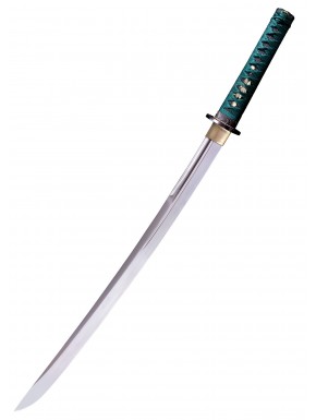 Wakizashi Dragonfly de Cold Steel con mango verde azulado