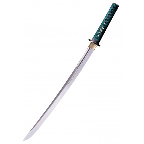 Wakizashi Dragonfly de Cold Steel con mango verde azulado