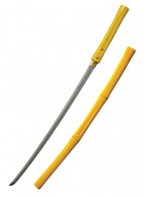Katana en bambou Hanwei avec fourreau jaune