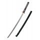 Katana Hanwei con funda negra y detalles dorados