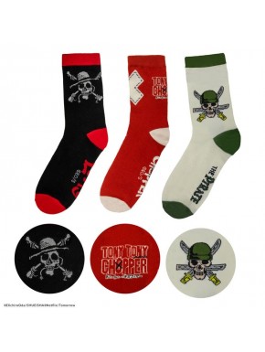 Pack de 3 chaussettes One Piece par CINEREPLICAS