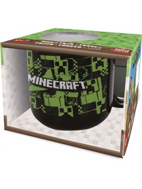 Mug en céramique Minecraft 414 ml avec design pixelisé