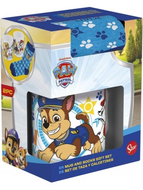 Ensemble tasse et chaussettes Paw Patrol avec licence officielle