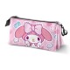 Estojo triplo rosa com My Melody