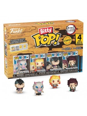 Pack de 4 Figurines Bitty POP! de Demon Slayer