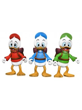 Figuras DuckTales Huey Dewey Louie com acessórios