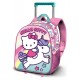 Mochila de rodinhas 3D Hello Kitty Unicórnio