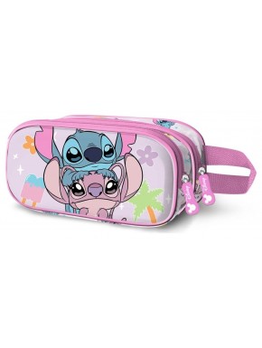 Trousse double 3D Lilo & Stitch avec design coloré