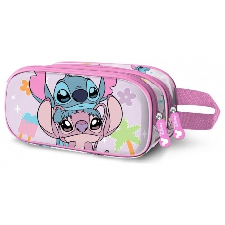 Trousse double 3D Lilo & Stitch avec design coloré