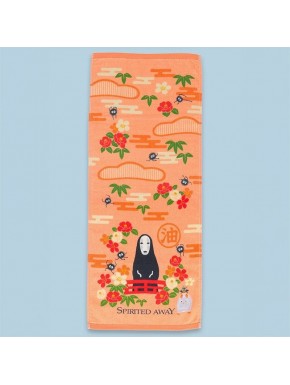 Serviette No Face et fleurs Le Voyage de Chihiro