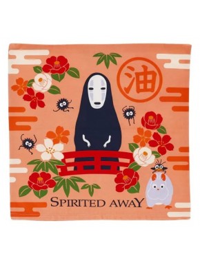 Housse de coussin No Face et fleurs Studio Ghibli