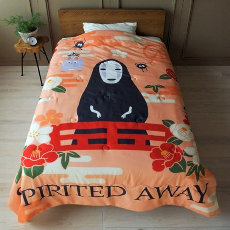 Couette Sans Visage de Le voyage de Chihiro avec des fleurs