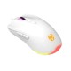 Kit gaming blanc KROM KENTA avec clavier, souris, casque et tapis RGB