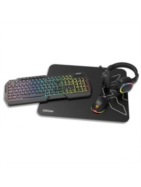 Kit gaming 4 en 1 Krom Kenta con RGB