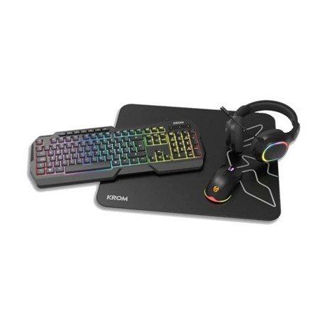 Kit gaming Krom Kenta 4-en-1 avec RGB