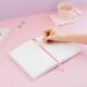 Caderno Pusheen rosa A5 com design de pelúcia