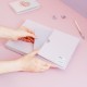 Caderno Pusheen rosa A5 com design de pelúcia