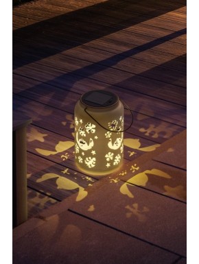 Lampe solaire Lilo & Stitch allumée
