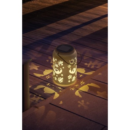 Lampe solaire Lilo & Stitch allumée