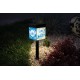 Lampe solaire de jardin Lilo & Stitch allumée