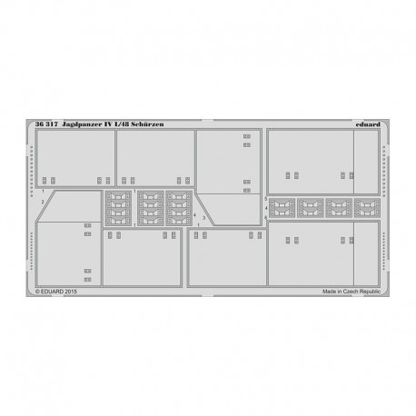 Kit photodécoupe Jagdpanzer IV L/48 Schürzen 1/35