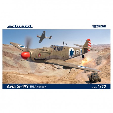 Kit de modelo Avia S-199 ERLA escala 1/72 por Eduard