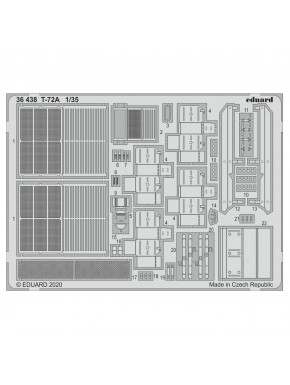 Set de photo-découpe Eduard pour T-72A 1/35
