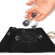 Tapis de dés noir ENHANCE avec 7 dés acryliques