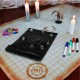 Tapis de dés noir ENHANCE avec 7 dés acryliques