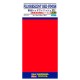Folhas adesivas Hasegawa vermelho fluorescente