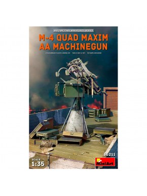 Modèle M-4 Quad Maxim à l'échelle 1/35 avec pièces photodécoupées