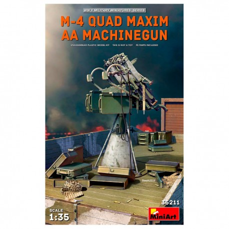 Modèle M-4 Quad Maxim à l'échelle 1/35 avec pièces photodécoupées