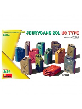 Maquette de jerrycans à l'échelle 1/24 de MiniArt