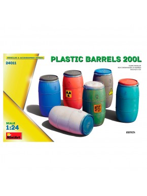 MiniArt Kit 24011 barils en plastique 200L 1:24
