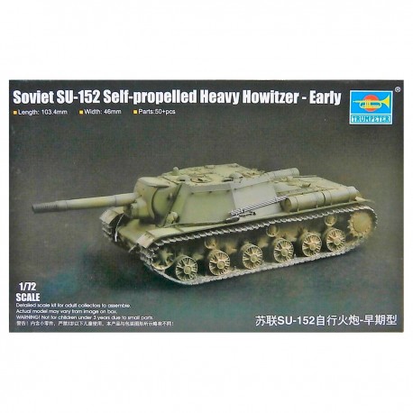 Maqueta del Howitzer Soviético SU-152 1/72 de Trumpeter