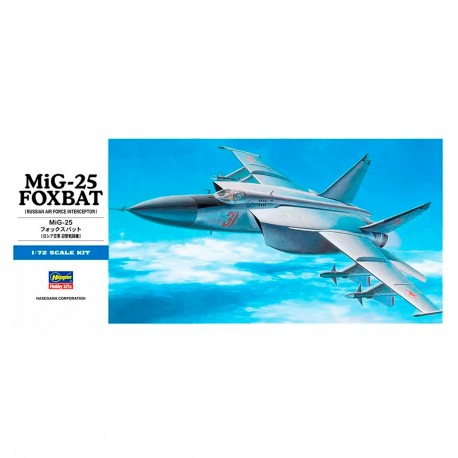Kit de maquete Mig-25 Foxbat 1:72 da Hasegawa