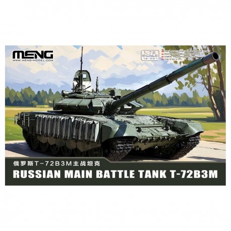 Modelo de tanque russo T-72B3M escala 1/72 da MENG