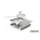 Modelo de tanque russo T-72B3M escala 1/72 da MENG