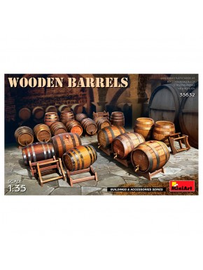 Kit de maquette de barils en bois à l'échelle 1/35