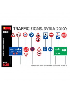 Maquette de panneaux de signalisation Syrie 2010, MiniArt
