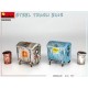 Maquette de poubelles en acier MiniArt