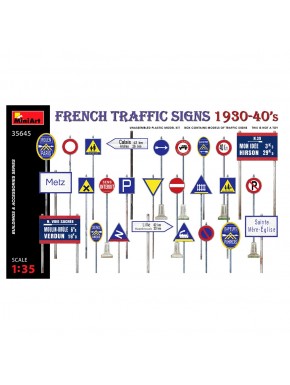 Maquette panneaux signalisation français 1930-40 MiniArt