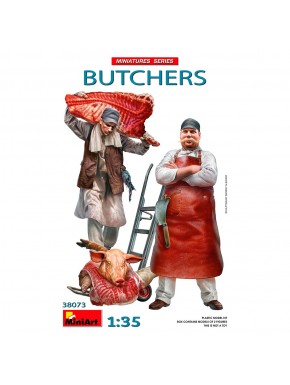 Kit de figuras MiniArt Açougueiros escala 1:35
