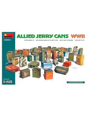 Maquette bidons Alliés WWII échelle 1:48