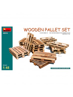 Ensemble de palettes en bois échelle 1/48 de MiniArt